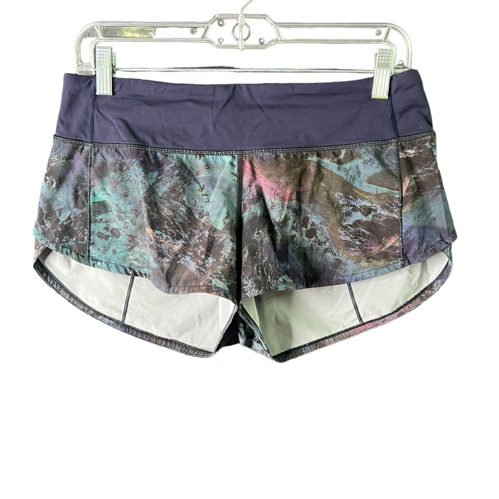 Lululemon 6 speed up shorts in Navy Radiant Multi
